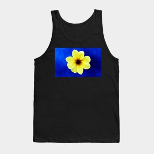 Yellow Dahlia Flower Tank Top